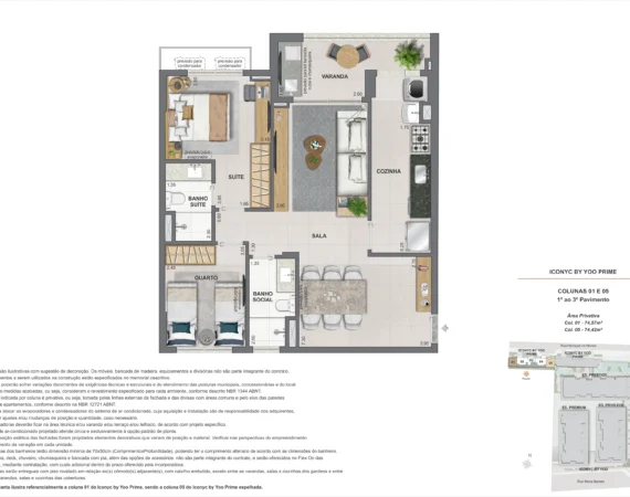 Apartamento 2 quartos - 1° ao 3° andar - 74m².jpg