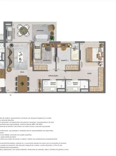 Apartamento 3 quartos - 1° ao 9° andar - 95m².jpg