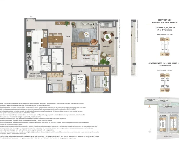 Apartamento 3 quartos - 2° ao 10° andar - 95m².jpg