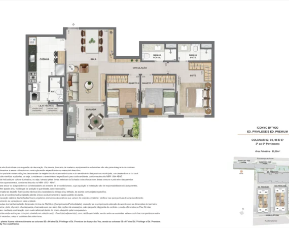 Apartamento 3 quartos - 2° ao 9° andar - 95m².jpg