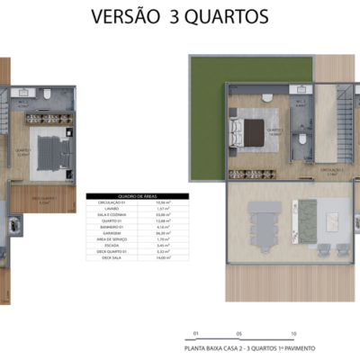 Casa 3 Quartos