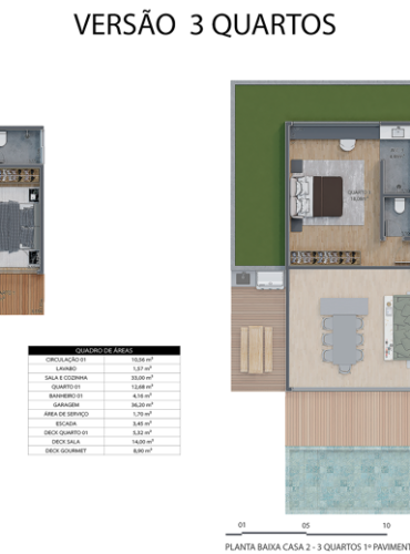 Casa 3 Quartos