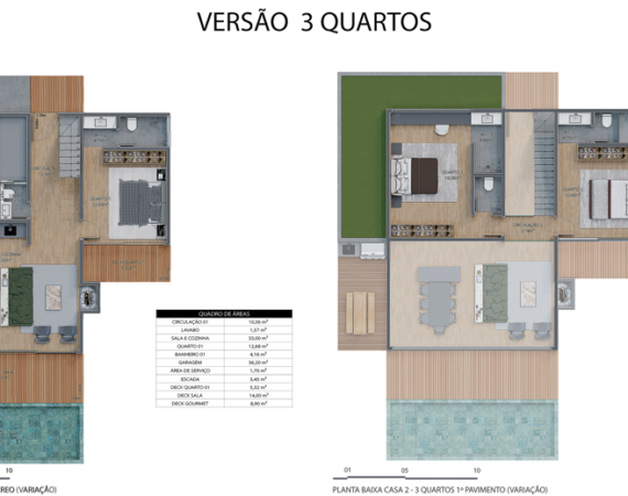 Casa 3 Quartos
