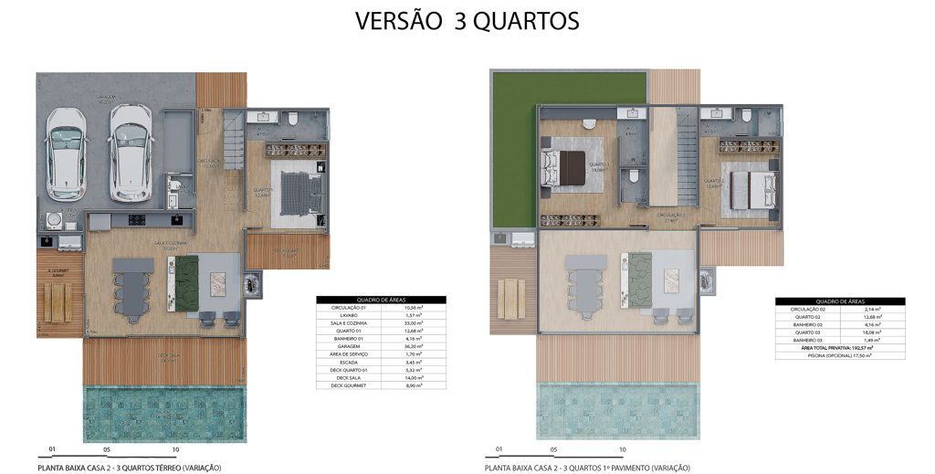 Casa 3 Quartos