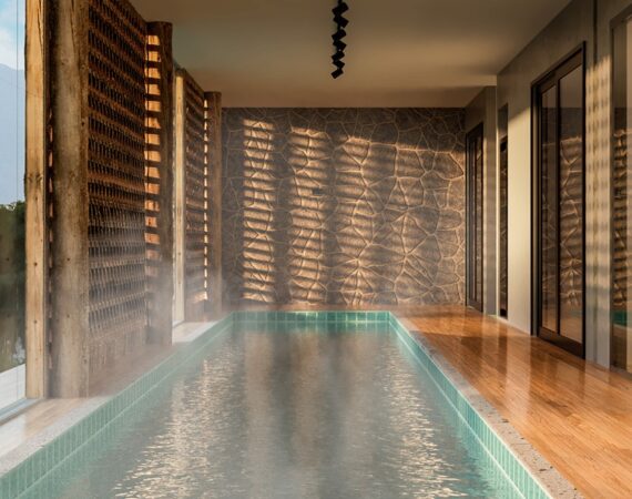 Piscina com raia Alto Mangalarga