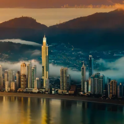 Por do sol Senna Tower
