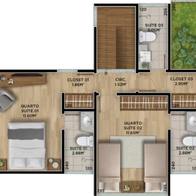 Casa Aroeira Pavimento Superior