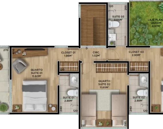 Casa Aroeira Pavimento Superior