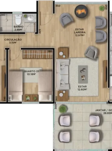 Casa Ipê Pavimento Linear