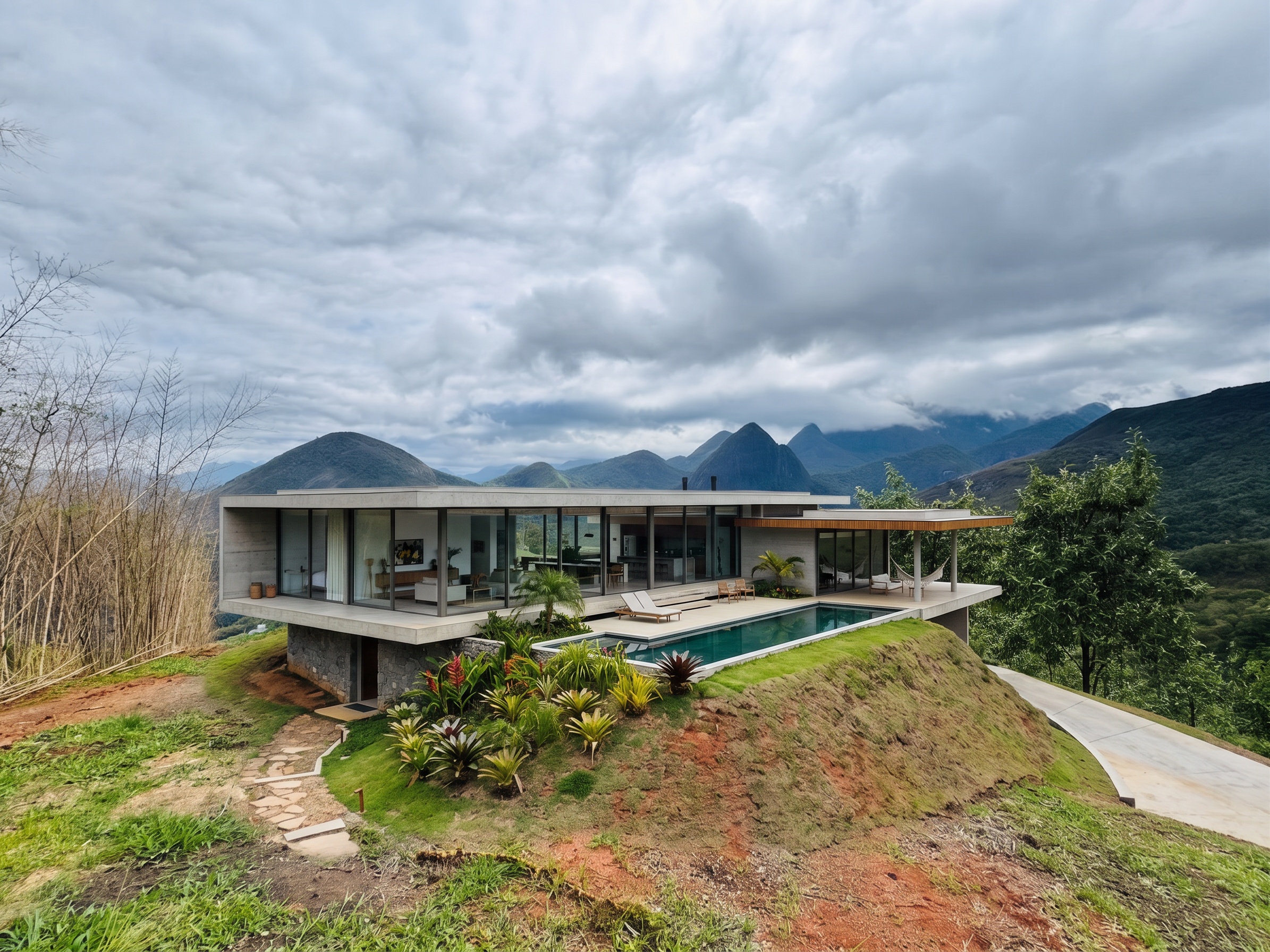 proposta de projeto casa fazenda marambaia serra dos orgaos com vista